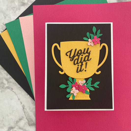 handmade card featuring Encore Textured Cardstock