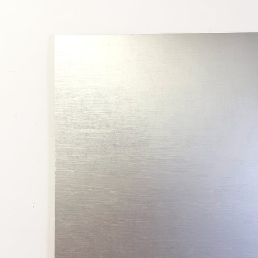 BRUSHED SILVER Foil Board - 12x12 Matte Cardstock - Encore