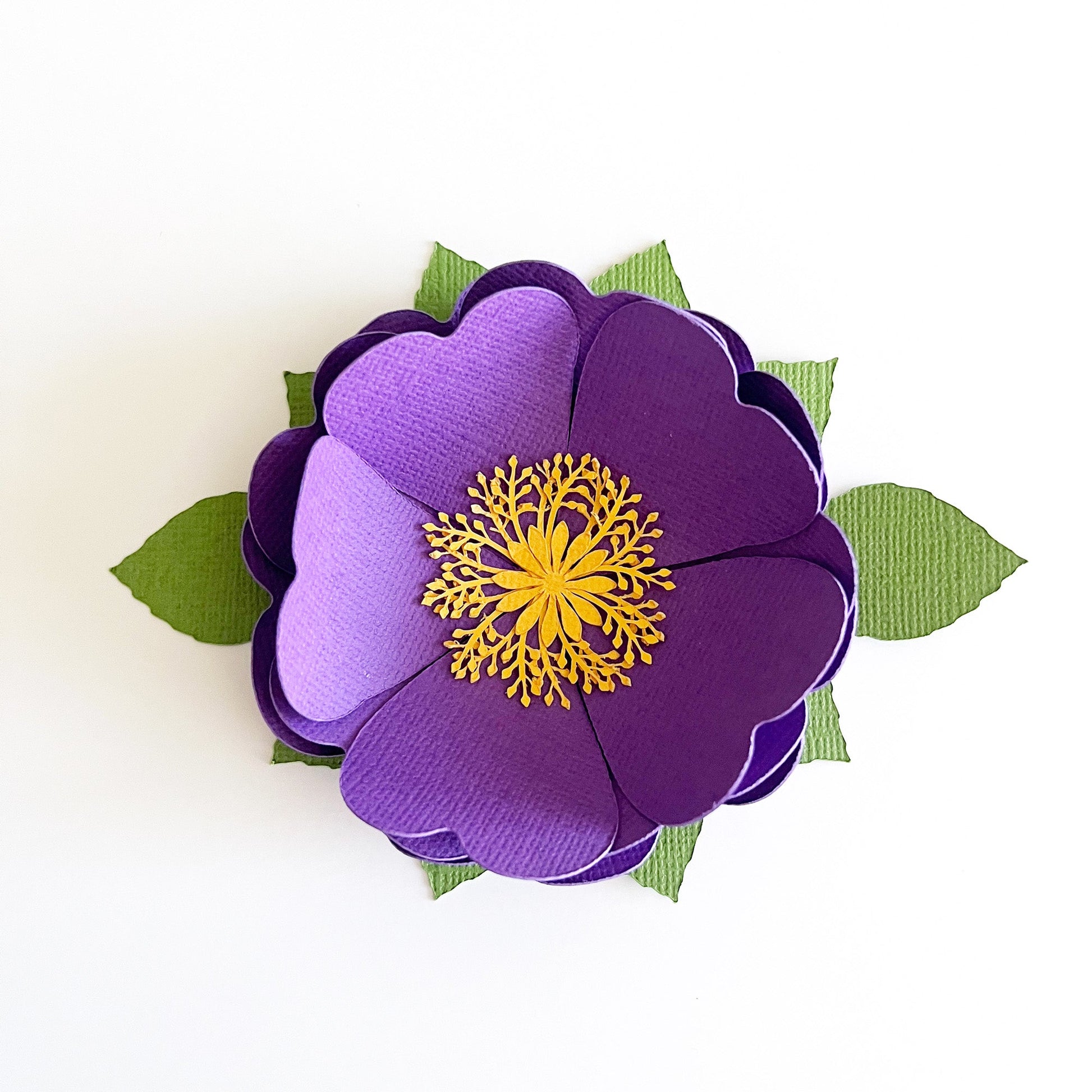 Handmade Flower made with Dutch Iris Encore Textured Cardstock