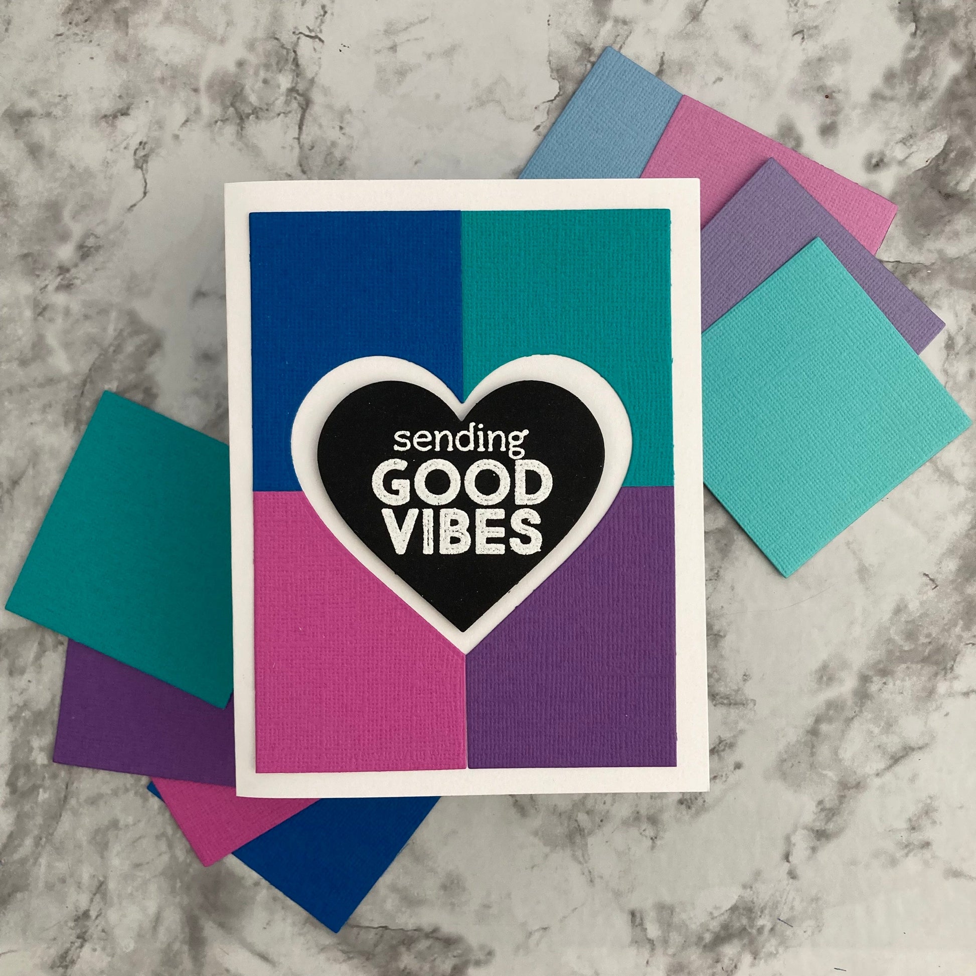 handmade card featuring Capri Cove Encore textured Cardstock